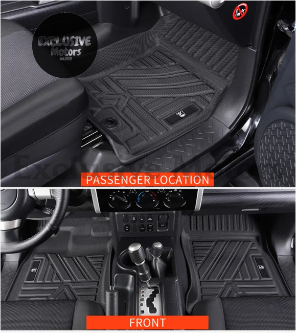 Tpe Waterproof Floor Mats For Toyota Fj Cruiser (2007-2022)