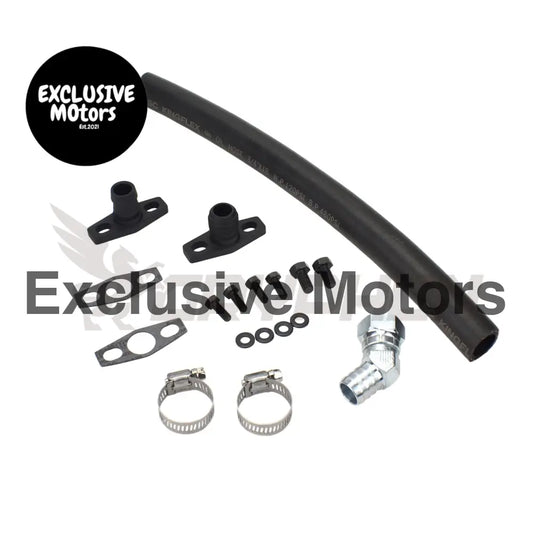 Turbo Oil Drain Hose Kit Mitsubishi 4g63t Evo 4~9 Garrett Gt30r Gt35r