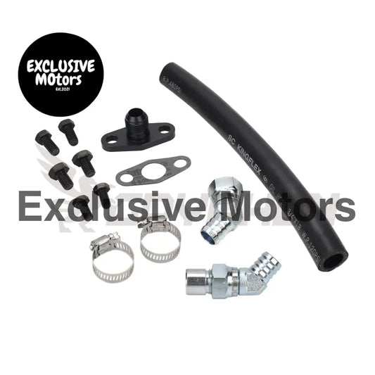 Turbo Oil Drain Hose Kit Toyota 1fz Fe Garrett Gt37r Gt40r Gt42r Gt45r Gt47r