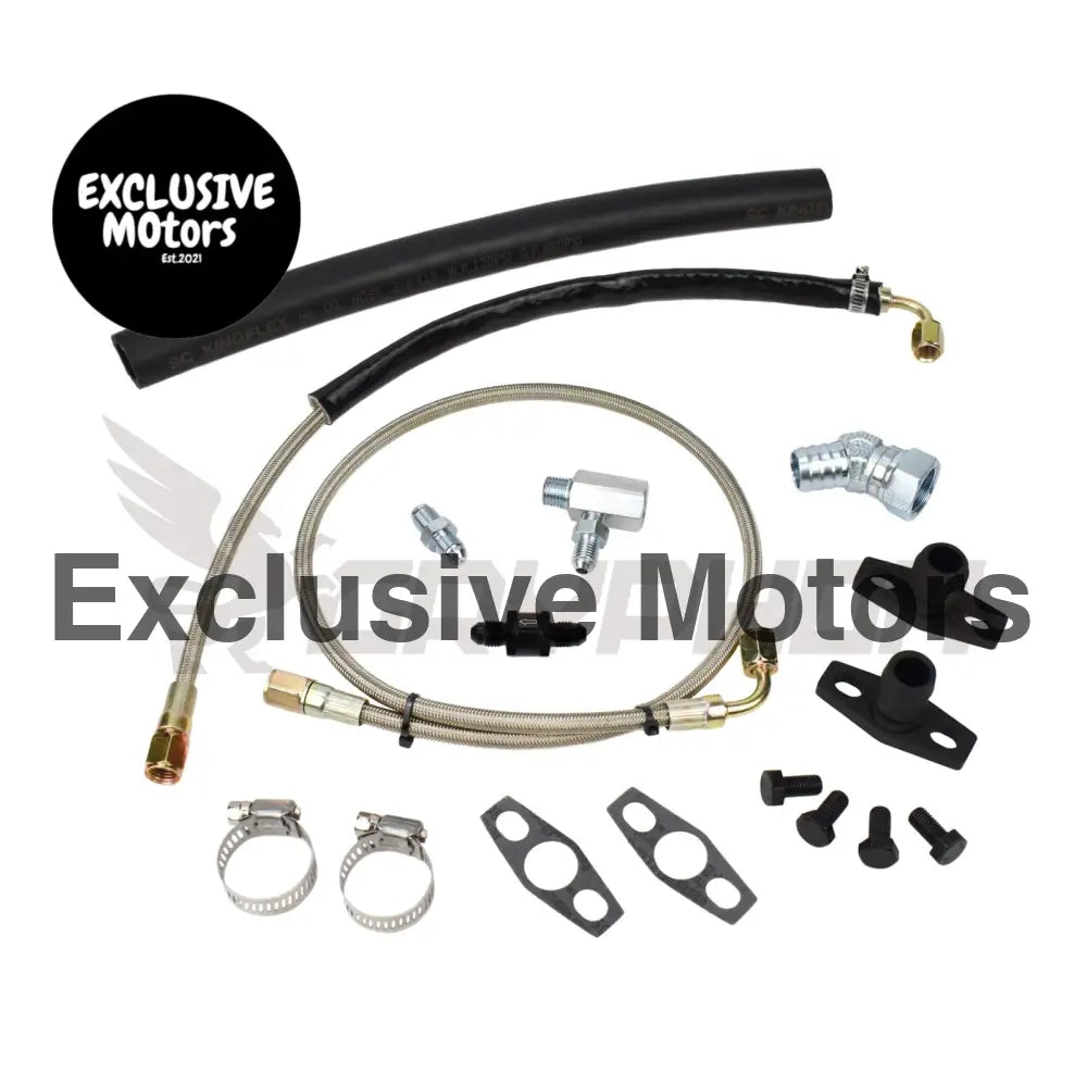 Turbo Oil Feed Return Line Kit Ford Falcon Xr6 Ba Bf Garrett Gt35/40r Gt3582r