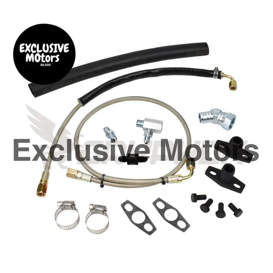 Turbo Oil Feed Return Line Kit Ford Falcon Xr6 Ba Bf Garrett Gt35/40r Gt3582r