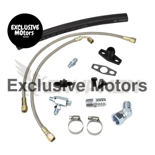 Turbo Oil Feed Return Line Kit Honda Civic B/D Series Garrett Gt30r Gt35r