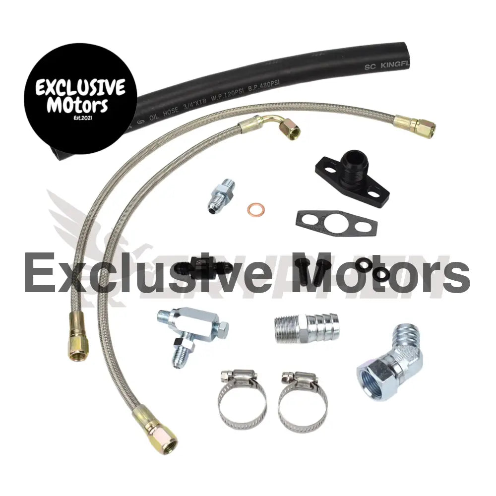 Turbo Oil Feed Return Line Kit Honda Civic B/D Series Td04h Td05h Oil Cooled