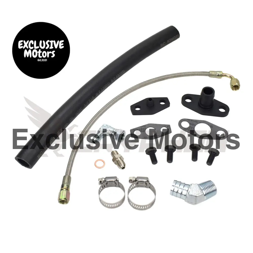 Turbo Oil Feed Return Line Kit Mazda Mx5 Miata Early Mk1 Garrett T3 T4