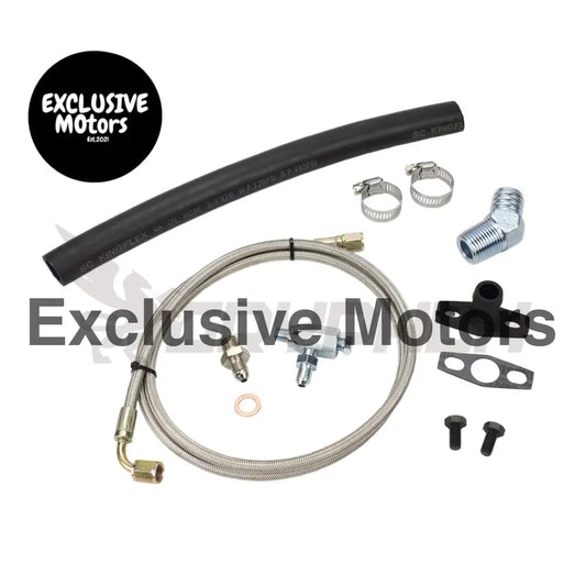 Turbo Oil Feed Return Line Kit Mazda Mx5 Miata Late Mk1 Mk2 Mk2.5 Borgwarner