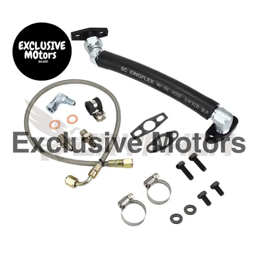 Turbo Oil Feed Return Line Kit Mazdaspeed Ms3 Ms6 Cx 7 Axela 2.3l Borgwarner