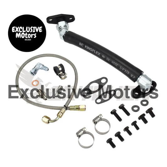 Turbo Oil Feed Return Line Kit Mazdaspeed Ms3 Ms6 Cx 7 Axela 2.3l Borgwarner