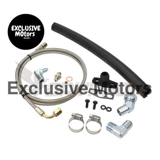 Turbo Oil Feed Return Line Kit Mitsubishi Lancer 4b12 2.4l Evo X 10 Td05h