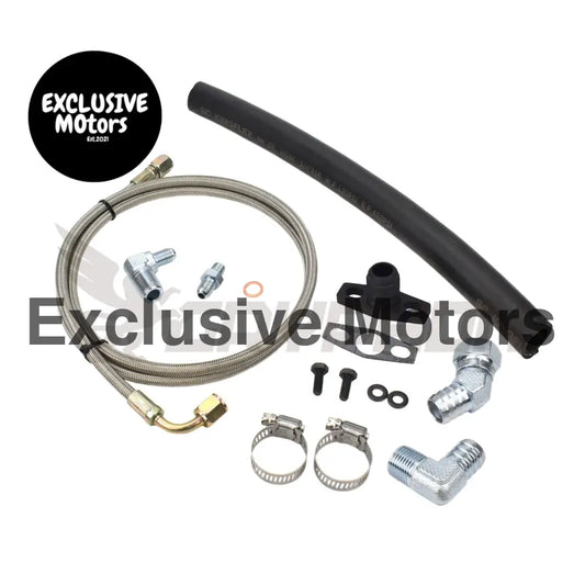 Turbo Oil Feed Return Line Kit Mitsubishi Lancer 4b12 2.4l Ralliart Stock