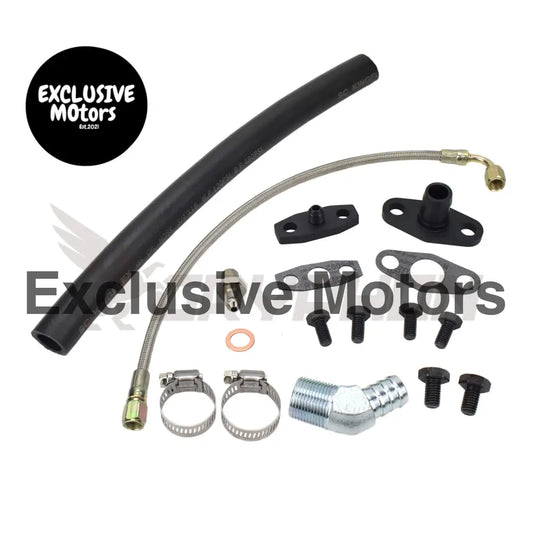 Turbo Oil Feed Return Line Kit Nissan Rb20 Rb25 Rb30 Garrett Gt37r Gt40r Gt42r