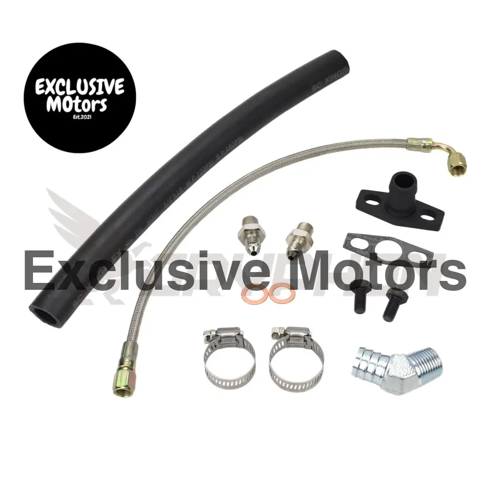 Turbo Oil Feed Return Line Kit Nissan S13 S14 S15 Sr20det Borgwarner Efr Series