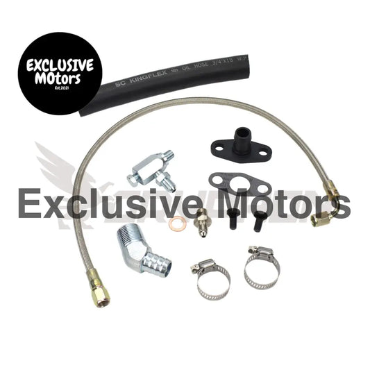 Turbo Oil Feed Return Line Kit Nissan Td42 Gq Holset Hx30 Hx35