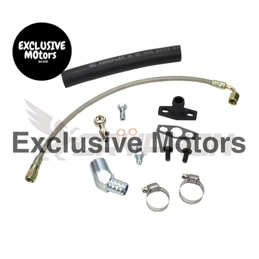 Turbo Oil Feed Return Line Kit Nissan Td42 Gu Garrett Gt28r