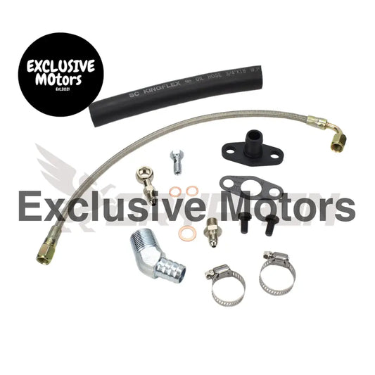 Turbo Oil Feed Return Line Kit Nissan Td42 Gu Holset Hx30 Hx35