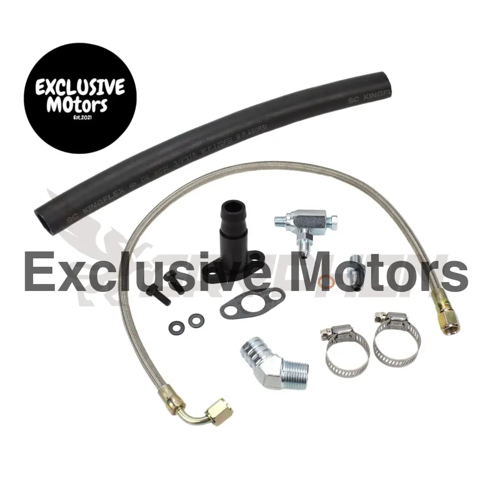 Turbo Oil Feed Return Line Kit Toyota Hilux 3.0l 5l 5le Td04 11g Oil Cooled