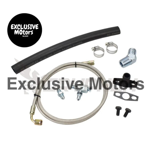 Turbo Oil Feed Return Line Kit Toyota Land Cruiser 2h Garrett Gt28r Gt30r