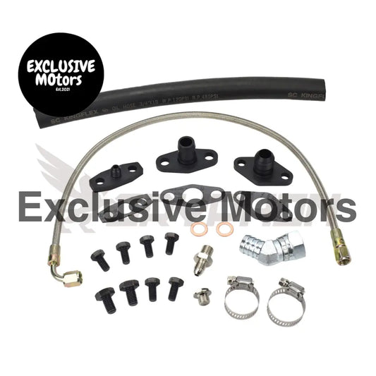 Turbo Oil Feed Return Line Kit Toyota Supra 1jz 2jz Garrett G Series G40 G42
