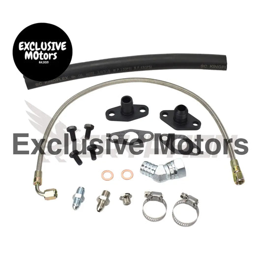 Turbo Oil Feed Return Line Kit Toyota Supra 1jz 2jz Garrett Gtw3884r