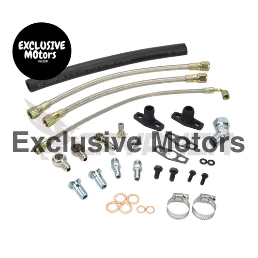 Turbo Oil Water Line Kit Mitsubishi 4g63t Evo 4~9 Garrett Gt30r Gt35r