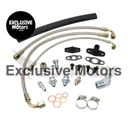 Turbo Oil Water Line Kit Nissan Rb20 Rb25 Rb30 Garrett Gt37r Gt40r Gt42r Gt45r