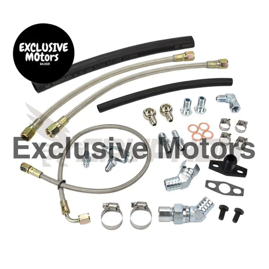 Turbo Oil Water Line Kit Toyota 1fz Fe Garrett Gt35r