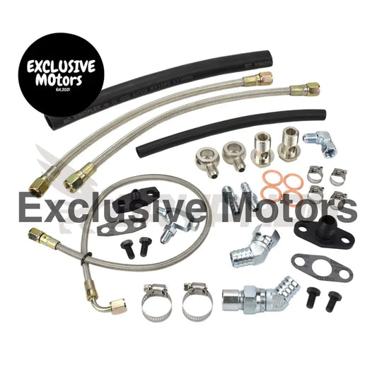 Turbo Oil Water Line Kit Toyota 1fz Fe Garrett Gt37r Gt40r Gt42r Gt45r