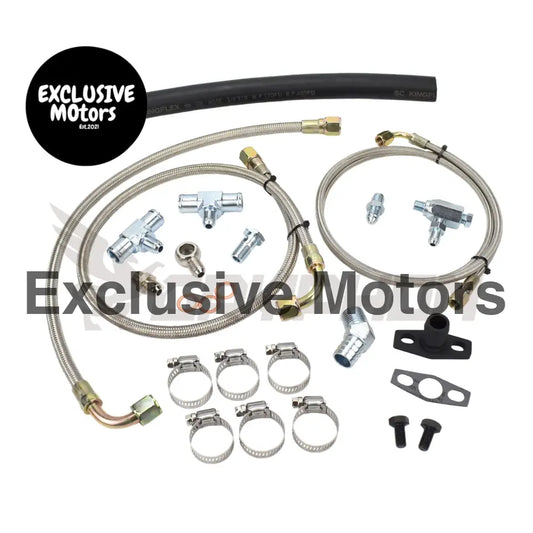 Turbo Oil Water Line Kit Toyota Land Cruiser 2h Garrett Gt28r Gt30r