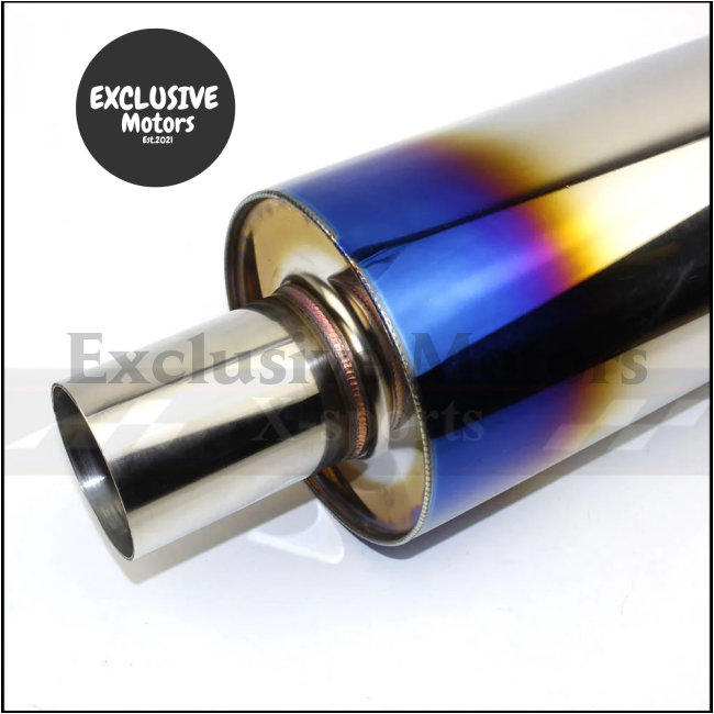 Universal Stainless Steel Exhaust Muffler - 63Mm