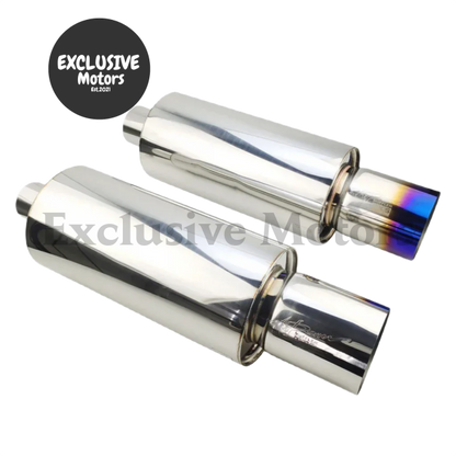 Universal Stainless Steel Muffler Tail Pipe - 76Mm