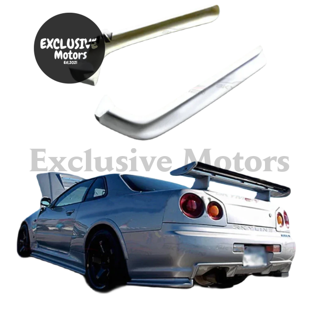 Unpainted Rear Canards/ End Cap Extensions For Nissan Skyline R34