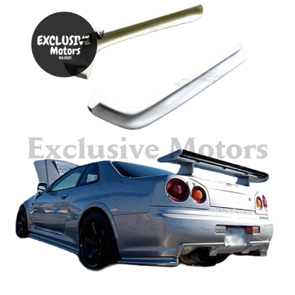 Unpainted Rear Canards/ End Cap Extensions For Nissan Skyline R34