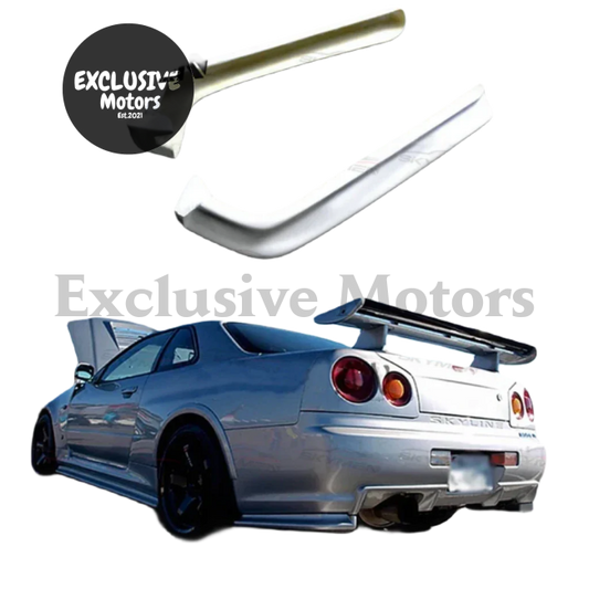 Unpainted Rear Canards/ End Cap Extensions For Nissan Skyline R34