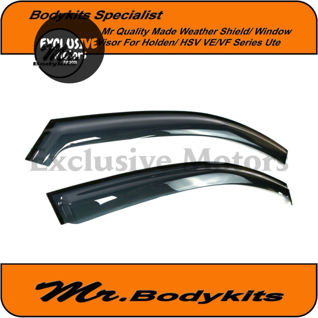 Weathershields/ Monsoons for Holden Commodore VE VF Ute SS/SSV/SV6/Storm/Omega