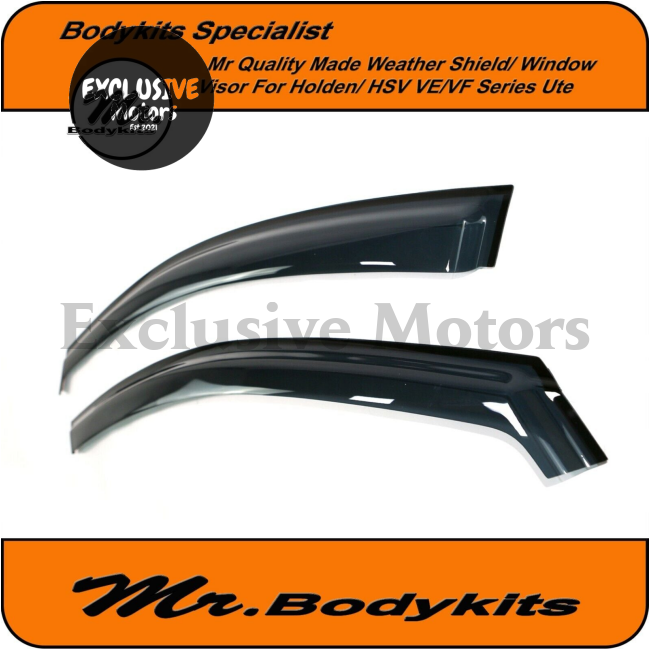 Weathershields/ Monsoons for Holden Commodore VE VF Ute SS/SSV/SV6/Storm/Omega