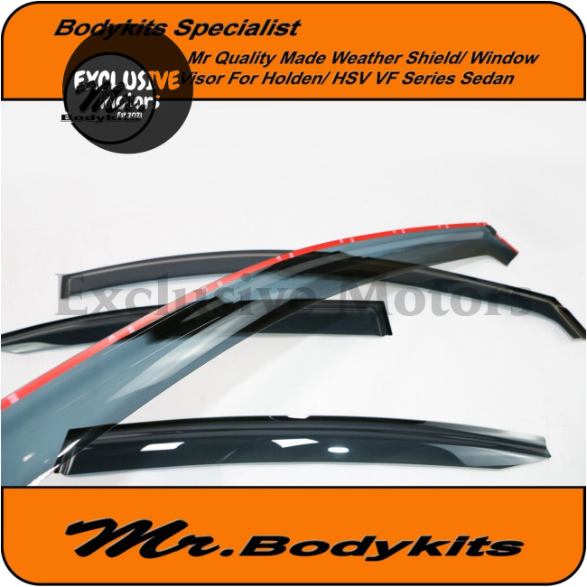 Weathershields Window Monsoons Visors for Holden Commodore VE VF SS/SSV/SV6/HSV