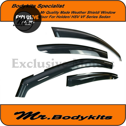 Weathershields Window Monsoons Visors for Holden Commodore VE VF SS/SSV/SV6/HSV