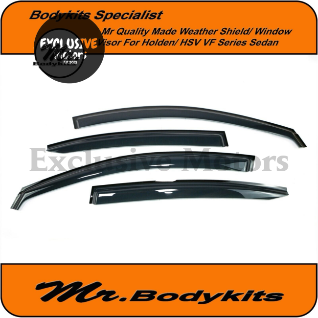 Weathershields Window Monsoons Visors for Holden Commodore VE VF SS/SSV/SV6/HSV