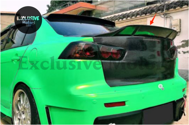 R Style Rear Spoiler Wing for Mitsubishi Lancer EVO Sedan (2008-2017) Unpainted