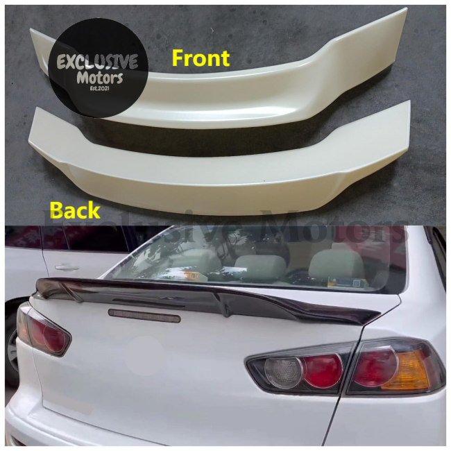 R Style Rear Spoiler Wing for Mitsubishi Lancer EVO Sedan (2008-2017) Unpainted